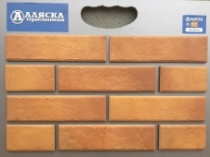 Фасадная термопанель рядовая ЭППС Аляска "Retro brick curry" 1050*620 мм