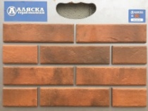 Фасадная термопанель рядовая ЭППС Аляска "Retro brick chili" 1050*620 мм